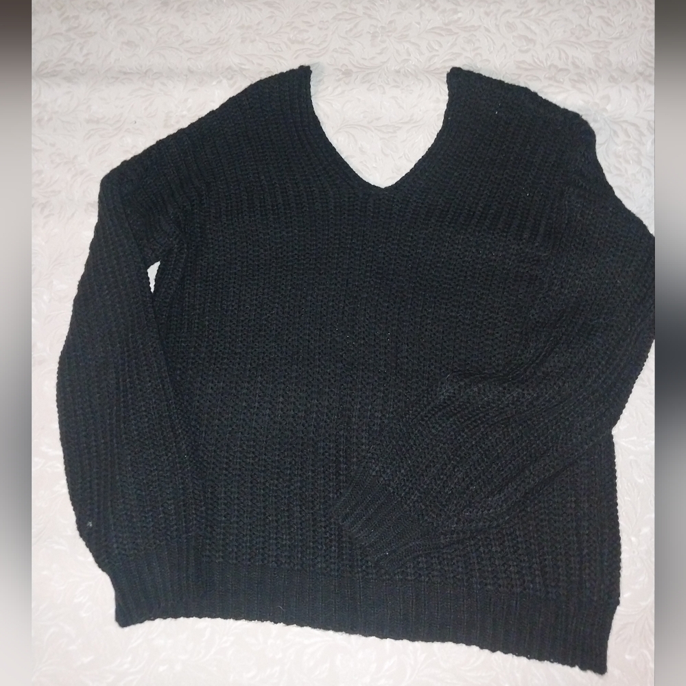 Womens drop shoulder sweater